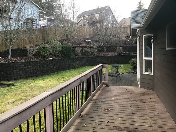 Backyard deck and terrace