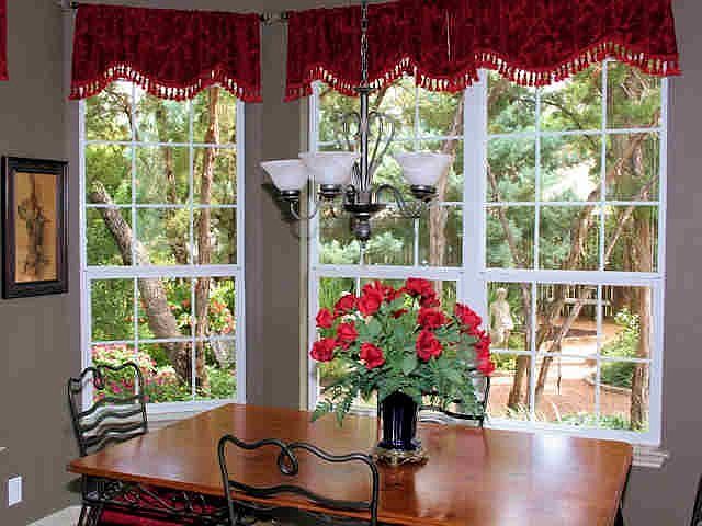 Breakfast room view of back yard