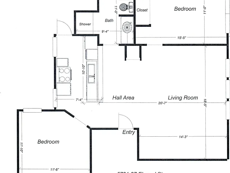 5721 Elwood #C2
Floor plan
