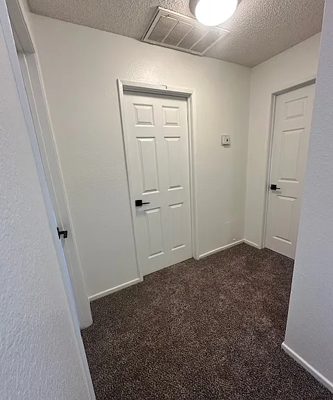 Upstairs hallway with closed doors