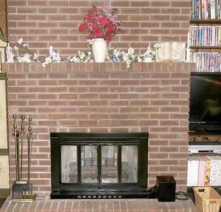 Brick Fireplace in FR