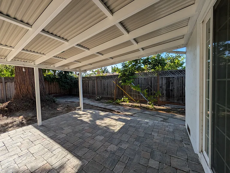 Patio, facing away from living room.