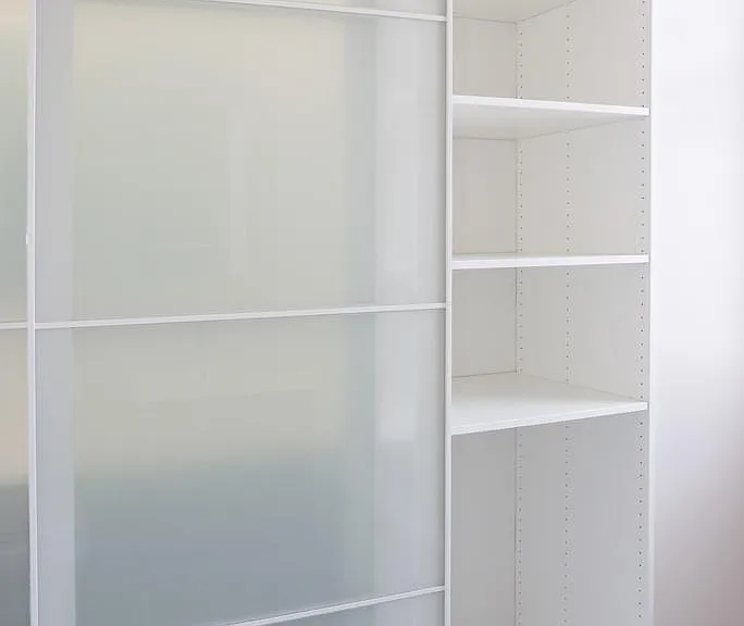 Bathroom, linen storage area