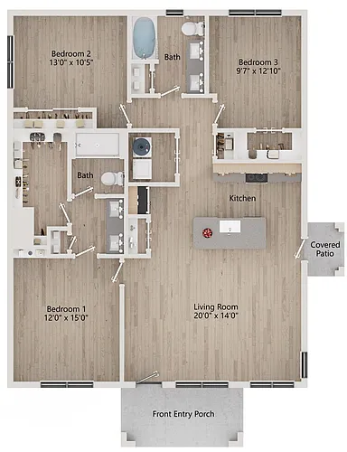 Floor plan C1B