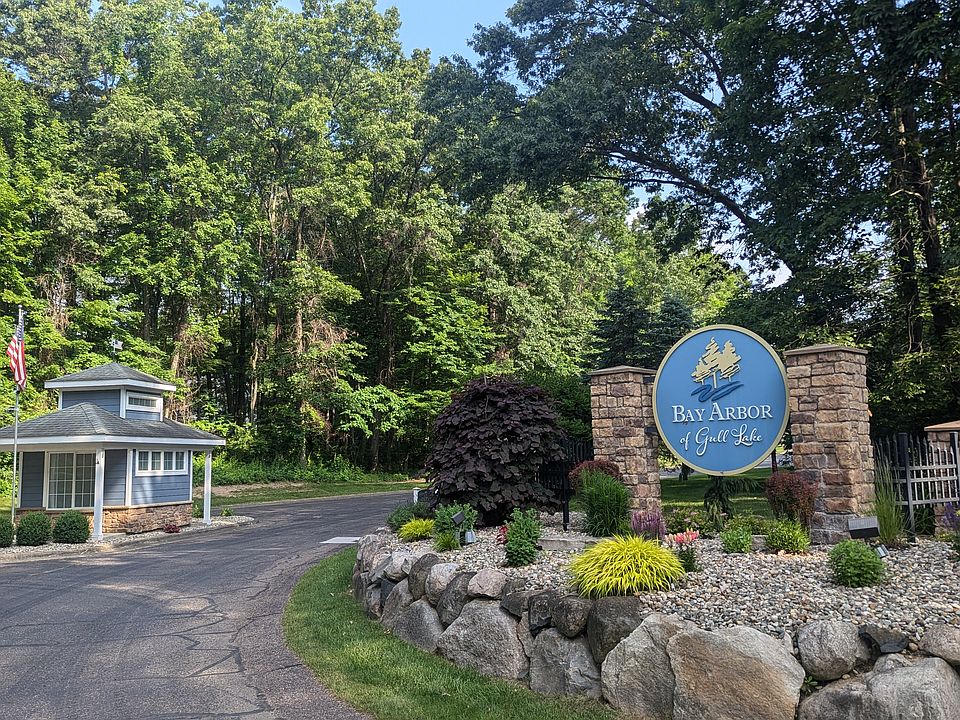 Entry into this peaceful, beautiful & safe community. Mostly retired neighbors. Great location near the south end of Gull Lake.