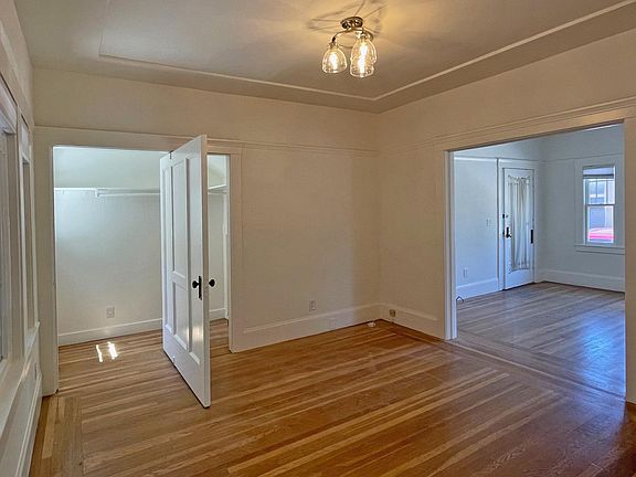 Dining room and murphy bed closet (living room on the right)