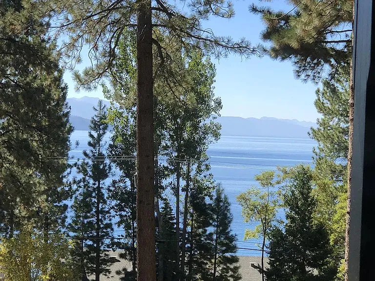 Lake view from bedroom.
