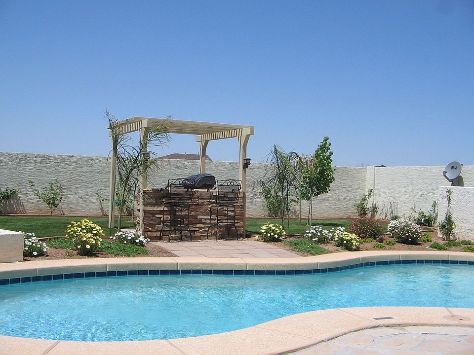 Back yard pool and ramada