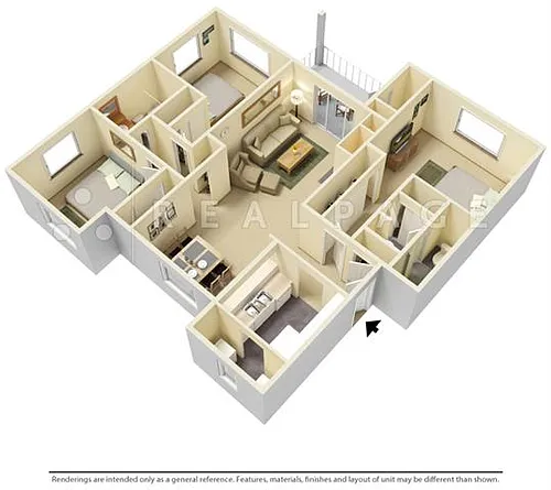 Floor plan 3 Bed 2 Bath