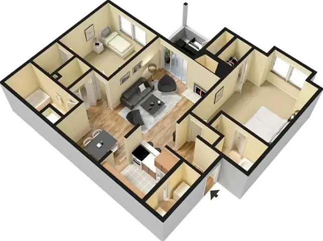 2 Bedroom 2 Bathroom 2 Bedroom 2 Bathroom