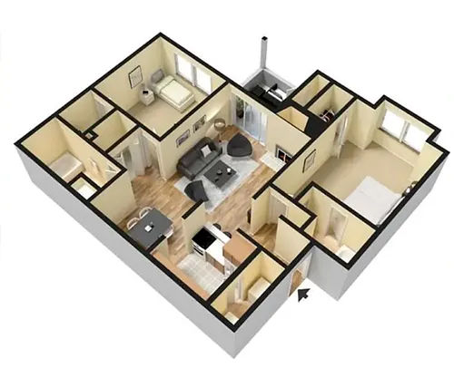 Floor plan 2X2
