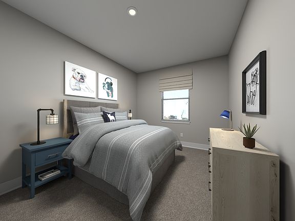 Secondary bedroom in the Adams floorplan at Meritage Homes.