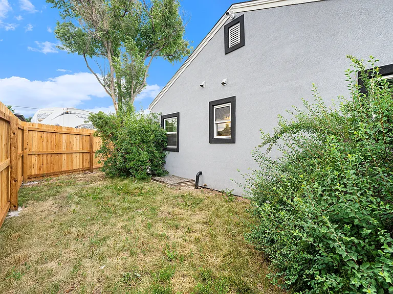 Fenced Backyard - Grass