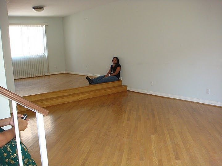 hall with hardwood floor