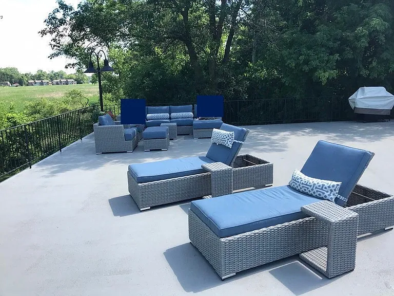 Resident deck for sunning and entertaining