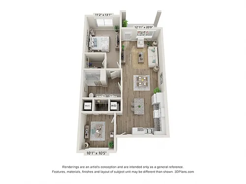 Floor plan 2T - Cottage