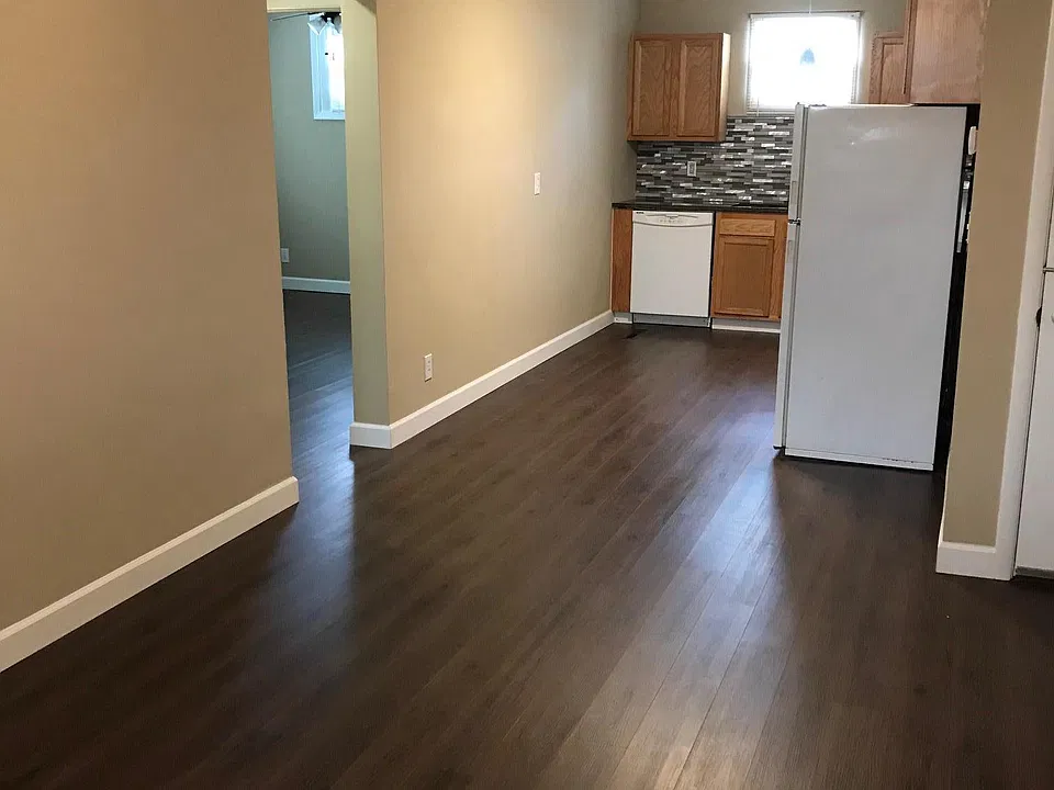 Living Room into the Kitchen