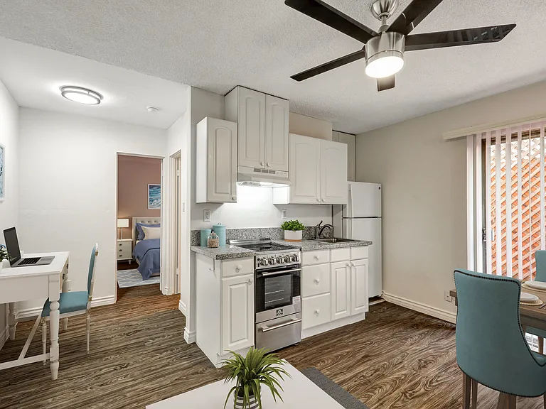 his photo is a sample of our beautifully updated 1st floor Patio unit (CURRENTLY NONE AVAILABLE) with the same bright, modern finishes. (All units are unfurnished)