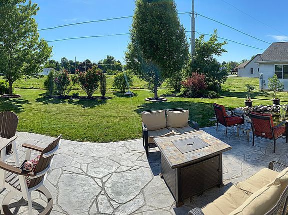 Panoramic photo back patio