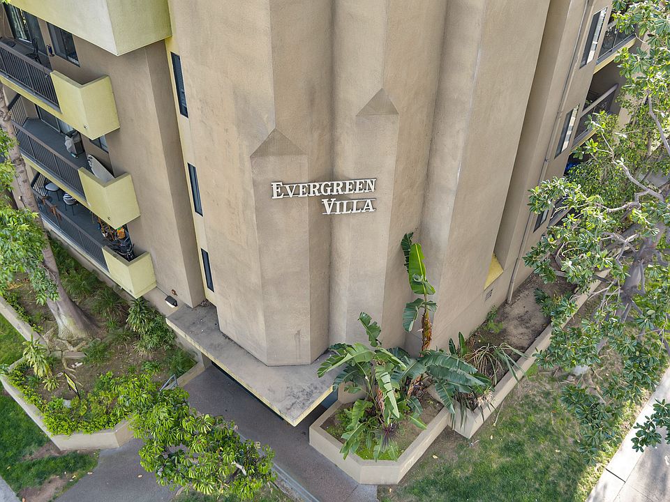 Aerial view of building