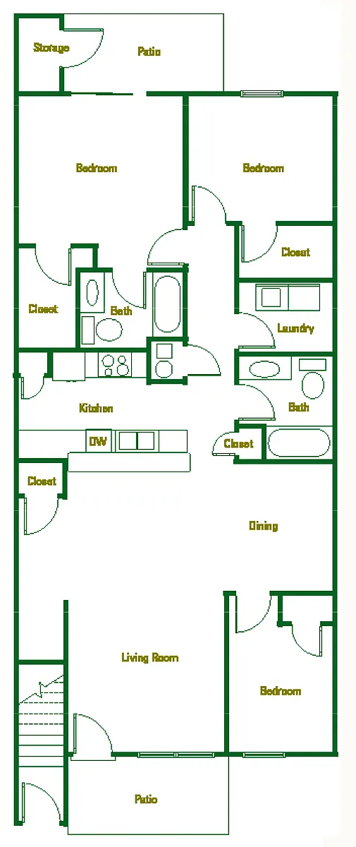 Floor plan 3 X 2