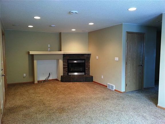 Gas fireplace in fam rm