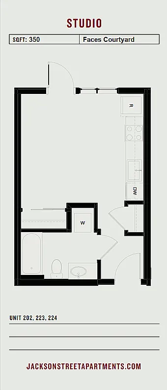 Floor plan Studio