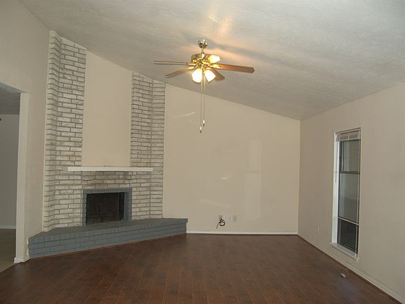 family room with fireplace