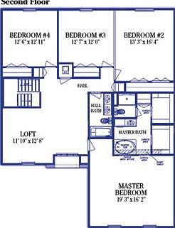 Second floor upgraded loft area over std.