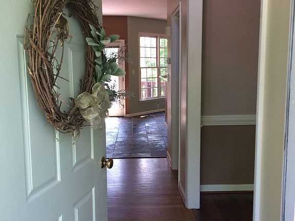 Brightly lit entrance