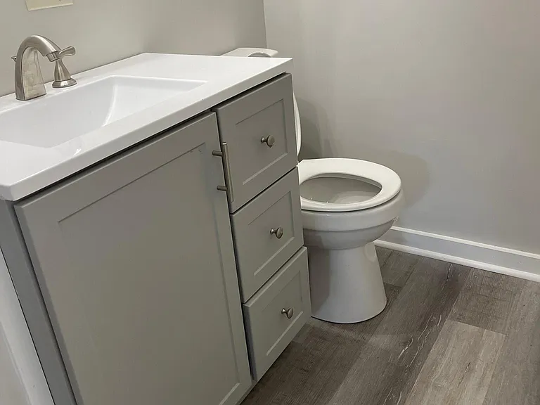 Bathroom, new vanity, lighting, commode