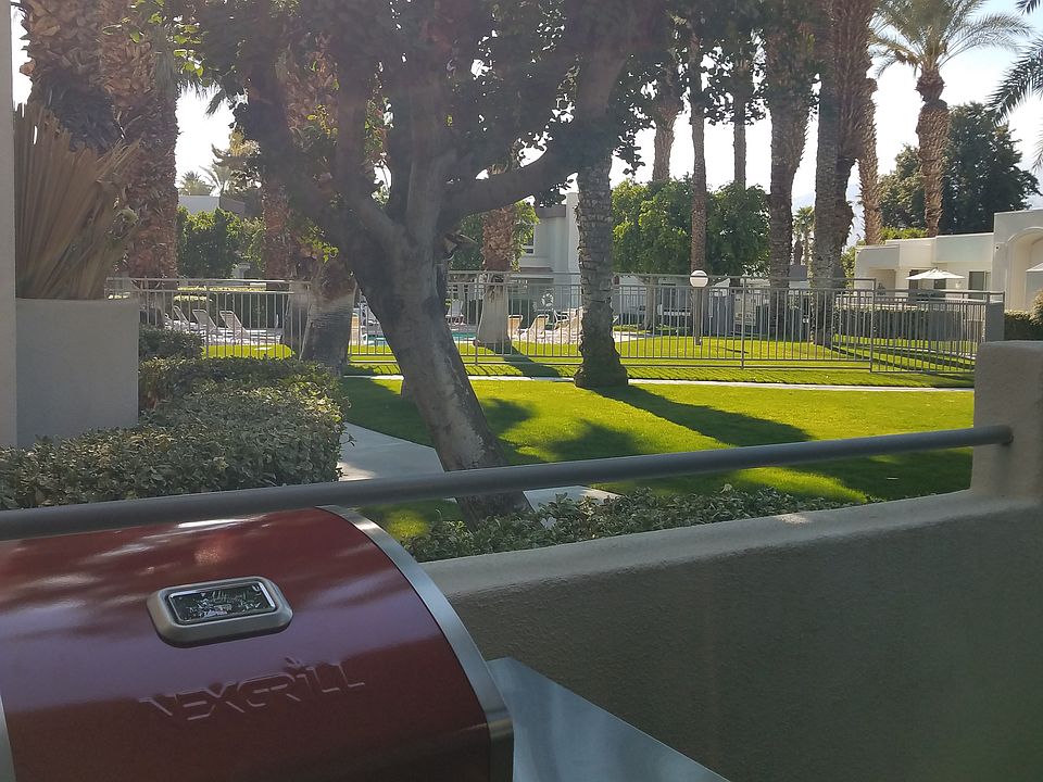 View pool from patio