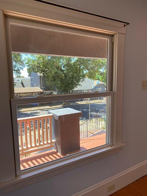 looking out front window