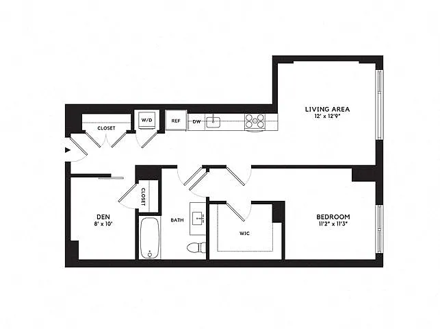 Floor plan 1W Den