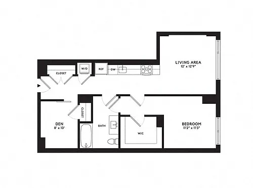 Floor plan 1W Den