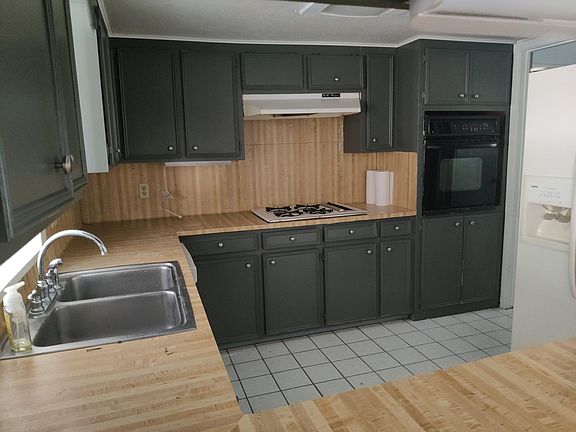 Kitchen with new painted cabinets