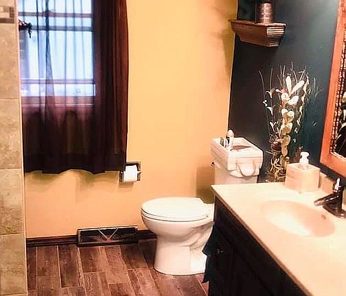 Upstairs master bathroom