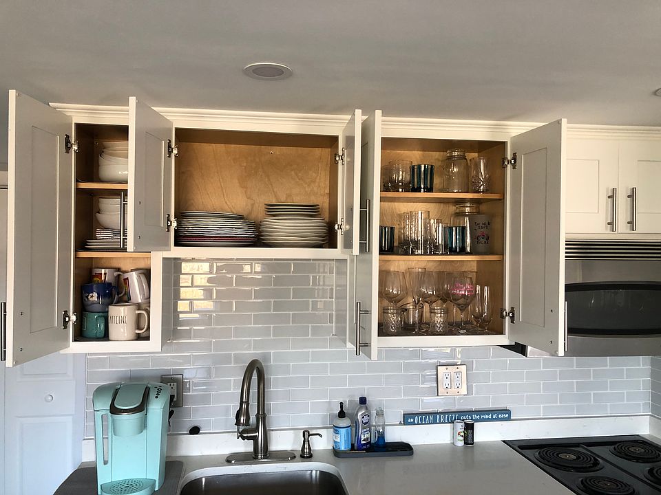 Stocked cabinets