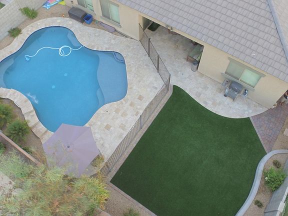 Ariel of back yard