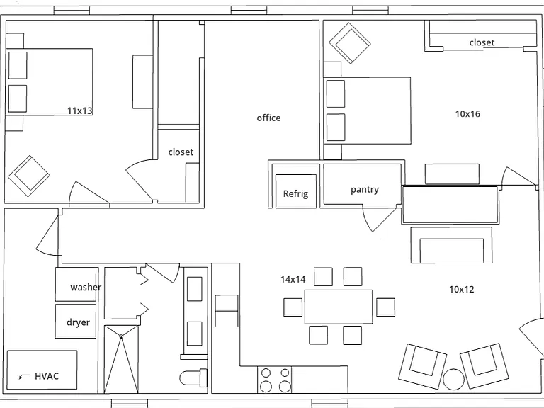 The thoughtfully designed floor plan maximizes space with abundant storage, large windows fill the home with natural light and garden views. The functional layout is comfortable for everyday living.