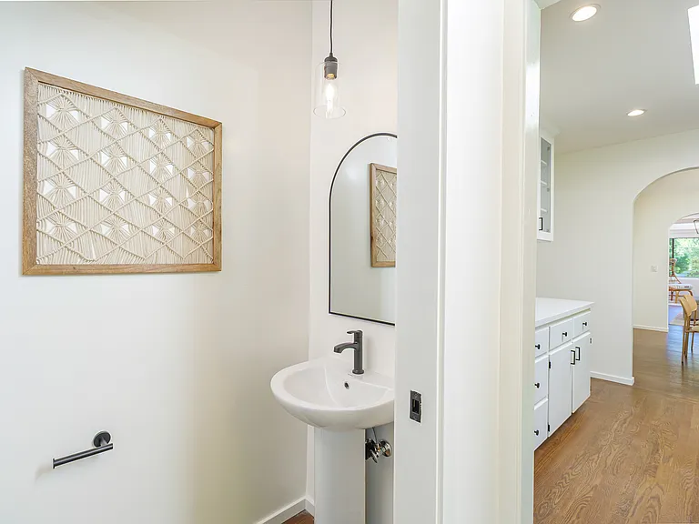 Half bath off kitchen