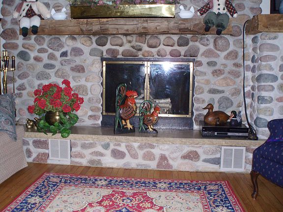 Stone Fireplace