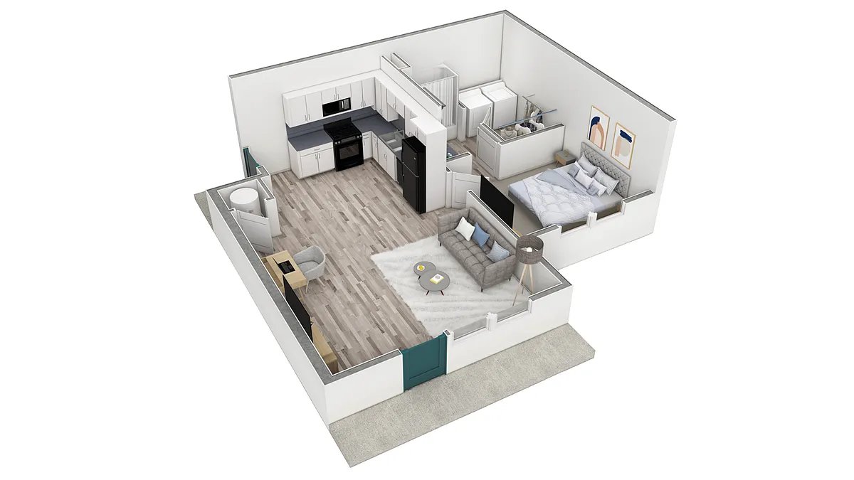 Floor plan 1 BR Premier Retreat Overlook