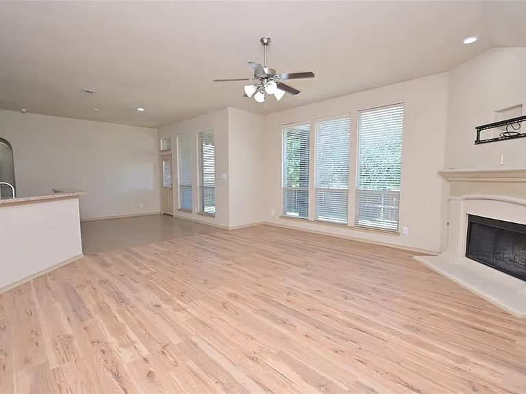 Living facing casual Dining and Kitchen