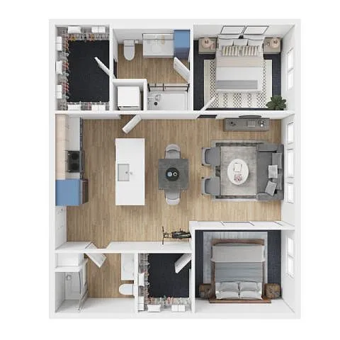 Floor plan 2X2 - E2