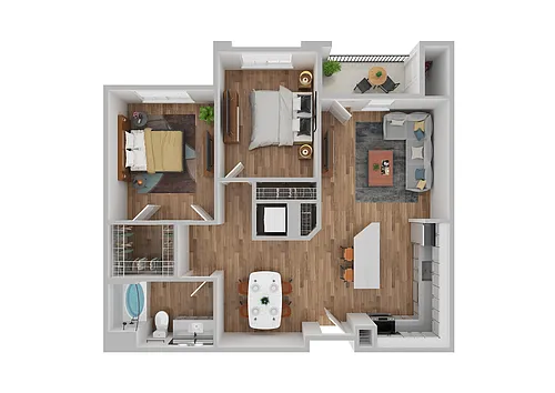 Floor plan B2A - Renovated