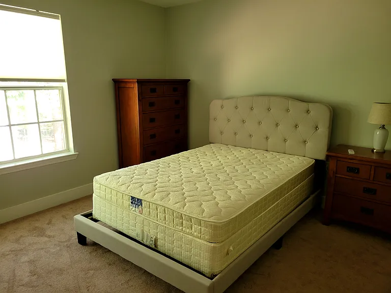 Second bedroom. Bed for illustration purposes only. Dresser and night stand available to use.