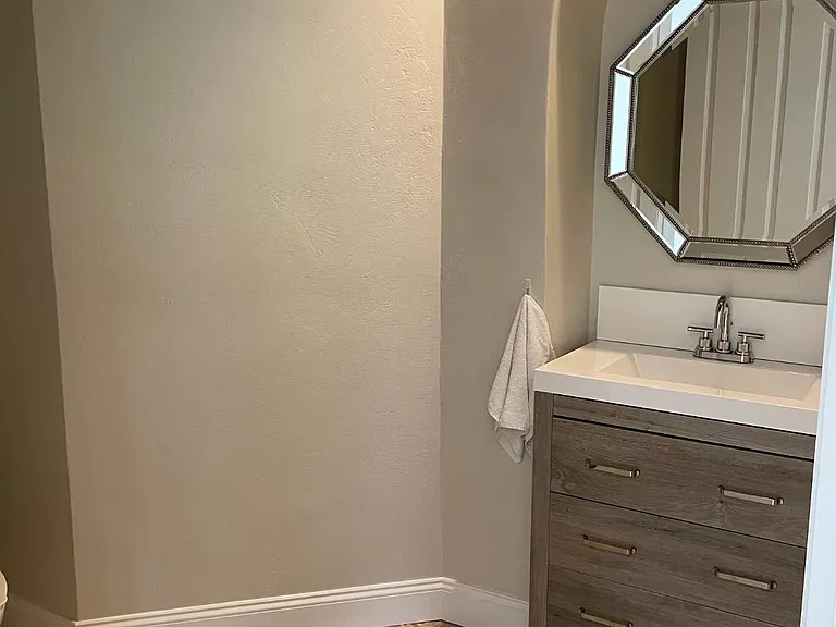 First floor guest half bath