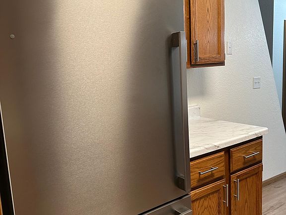 Kitchen with new appliances and countertops!