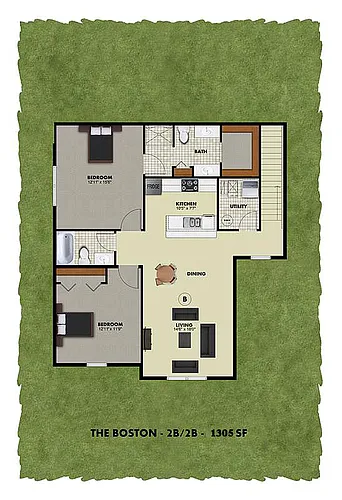 Floor plan The Boston